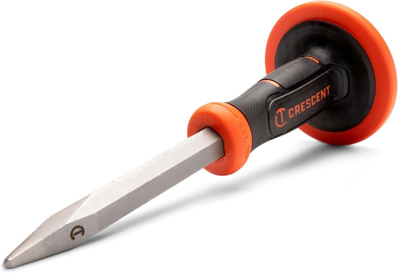 Crescent 3/4" x 12"Bull Point Chisel with Handguard - CBPC34H - Image 2